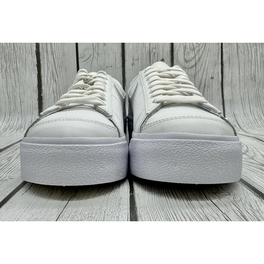 Size 7 - Nike Women's Blazer Low Platform White Metallic Silver DQ7571 101 - Picture 5 of 8
